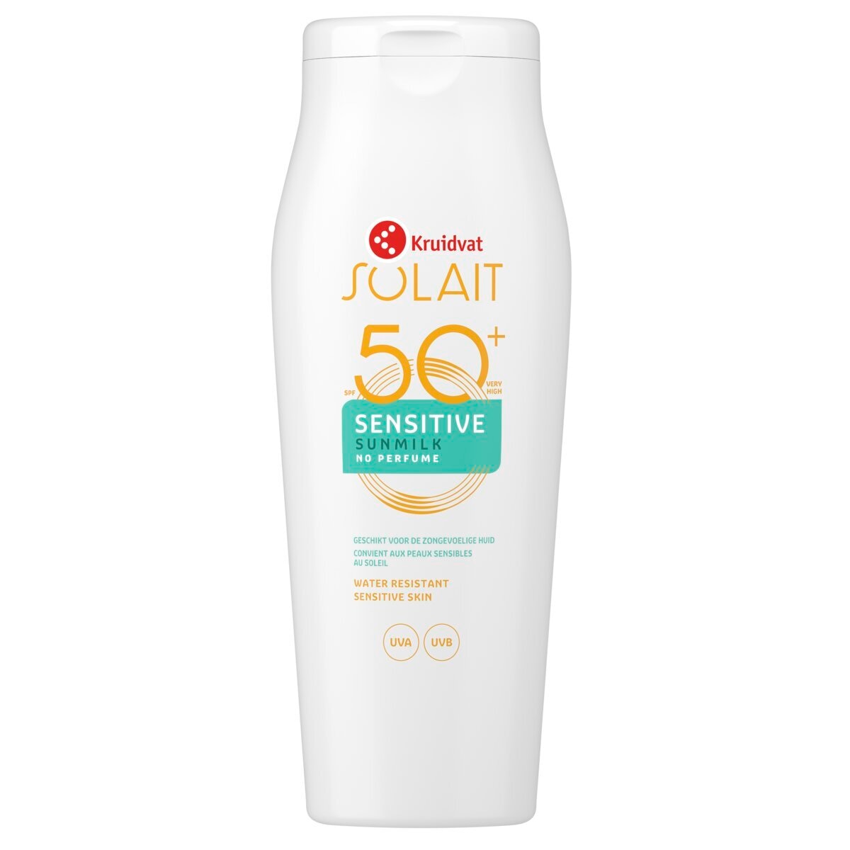 Product afbeelding van Kruidvat Solait Sensitive SPF50+ Sunmilk - 200ml