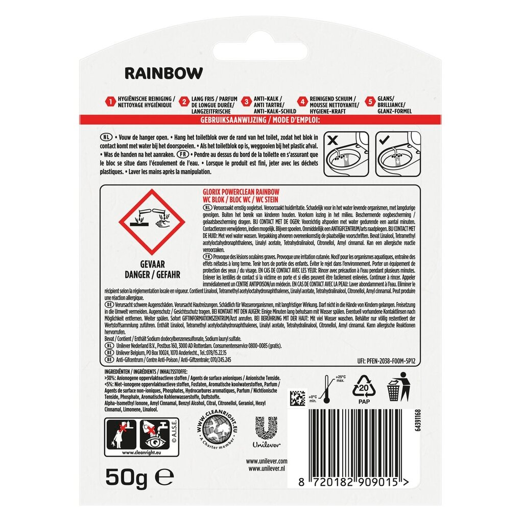 Glorix Rainbow Power Toiletblok