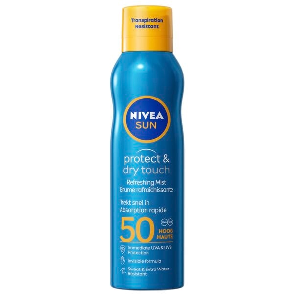 NIVEA Sun Protect & Dry Touch SPF50 Verfrissende Zonnebrandmist