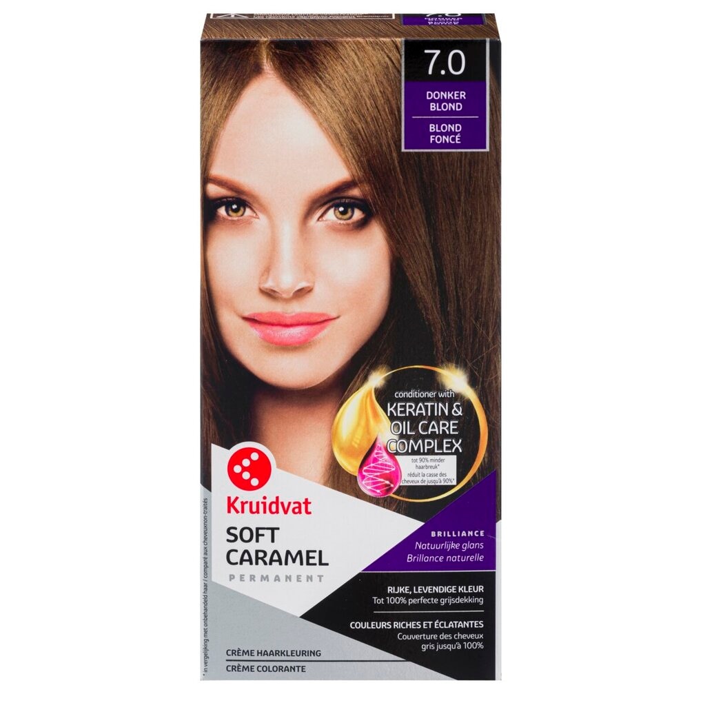 Kruidvat 7.0 Donkerblond Crème Haarkleuring
