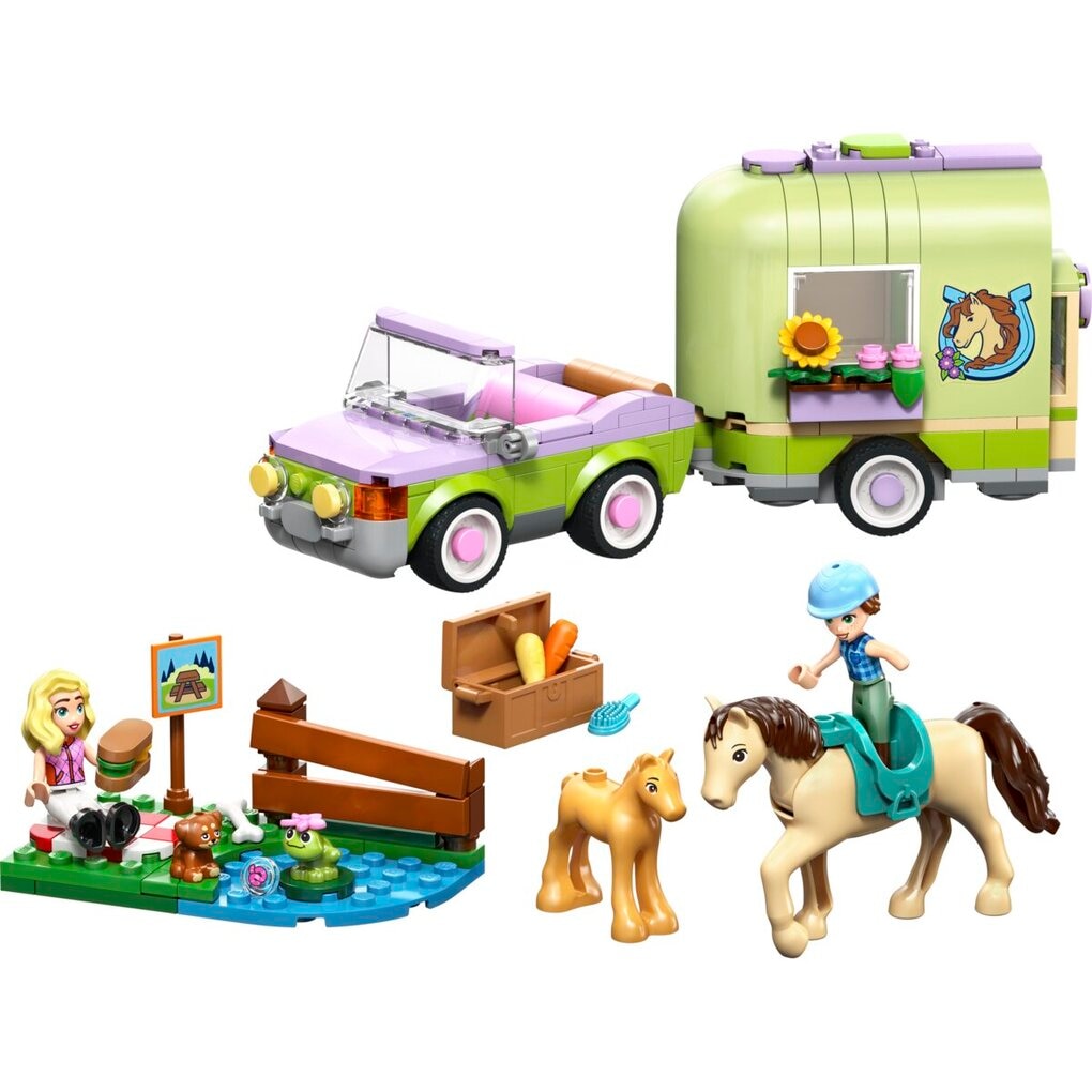 LEGO Friends 42695 Trailer met Paard en Veulen
