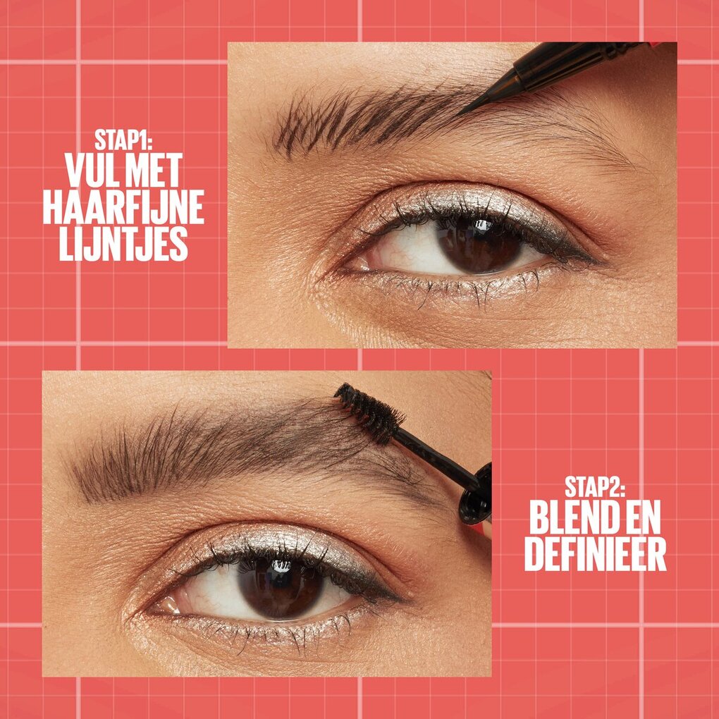 Maybelline New York Build-A-Brow 262 Black Brown Wenkbrauwpotlood en -Gel