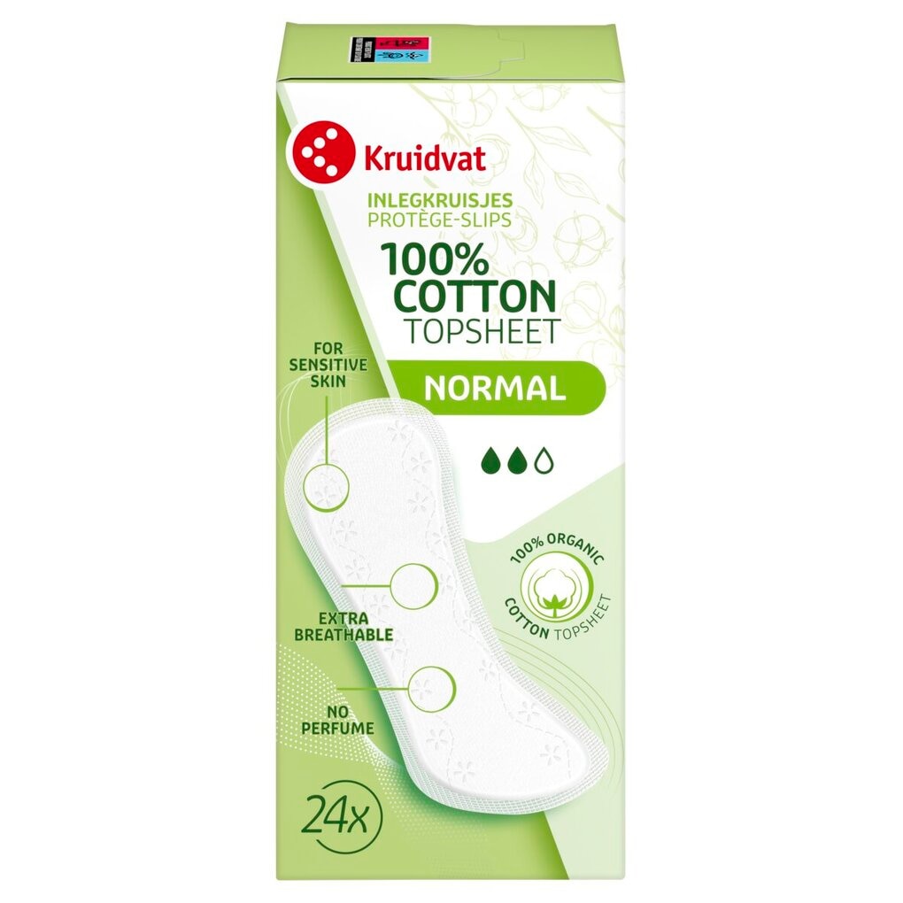 Kruidvat 100% Cotton Normal Inlegkruisjes Kruidvat 100% Cotton Normal Inlegkruisjes