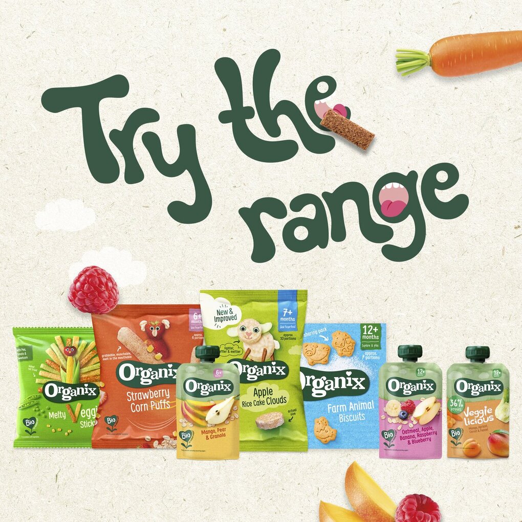 Organix 12+M Havermout, Abrikoos & Banaan Knijpfruit