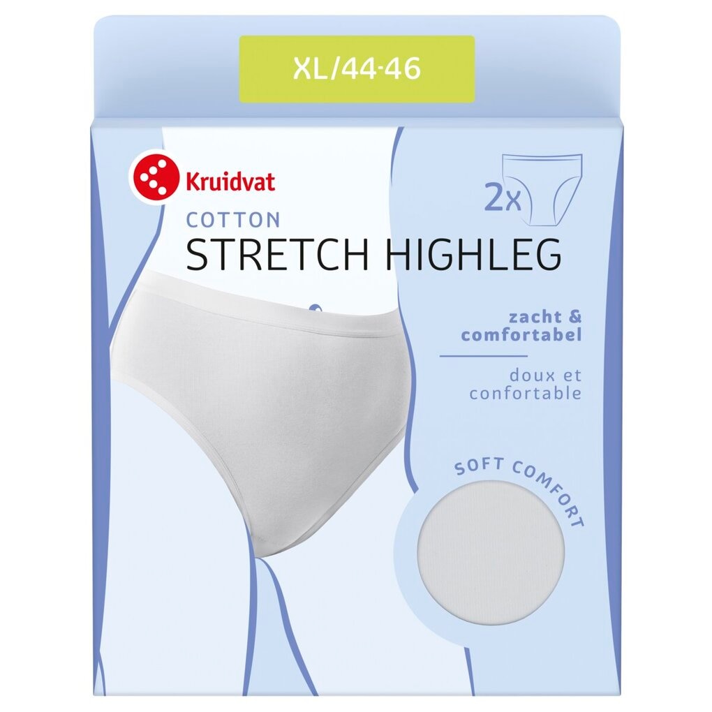 Kruidvat Cotton Stretch Highleg Damesslip
