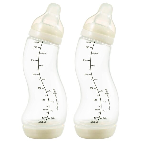 Difrax 0+M S-Fles naturel 2-pack Ivory