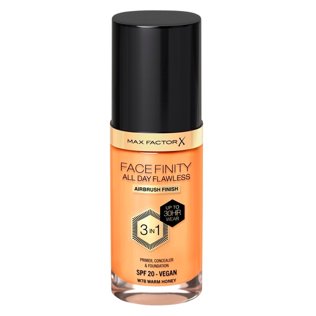 Max Factor Facefinity All Day Flawless W78 Warm Honey Foundation