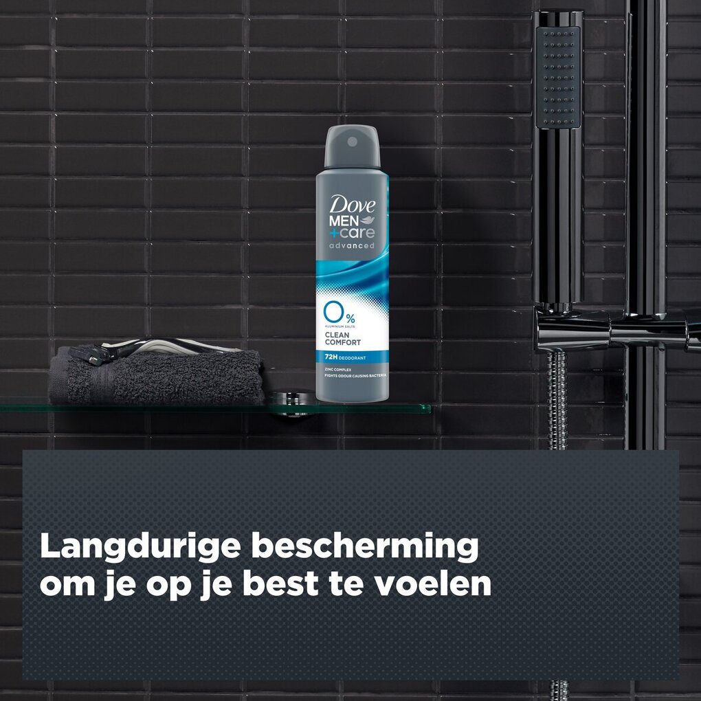 Dove Men+Care Advanced 0% Clean Comfort Deodorant Spray