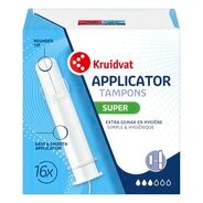 Afbeelding van Kruidvat Super Tampons met Applicator - 16 stuks