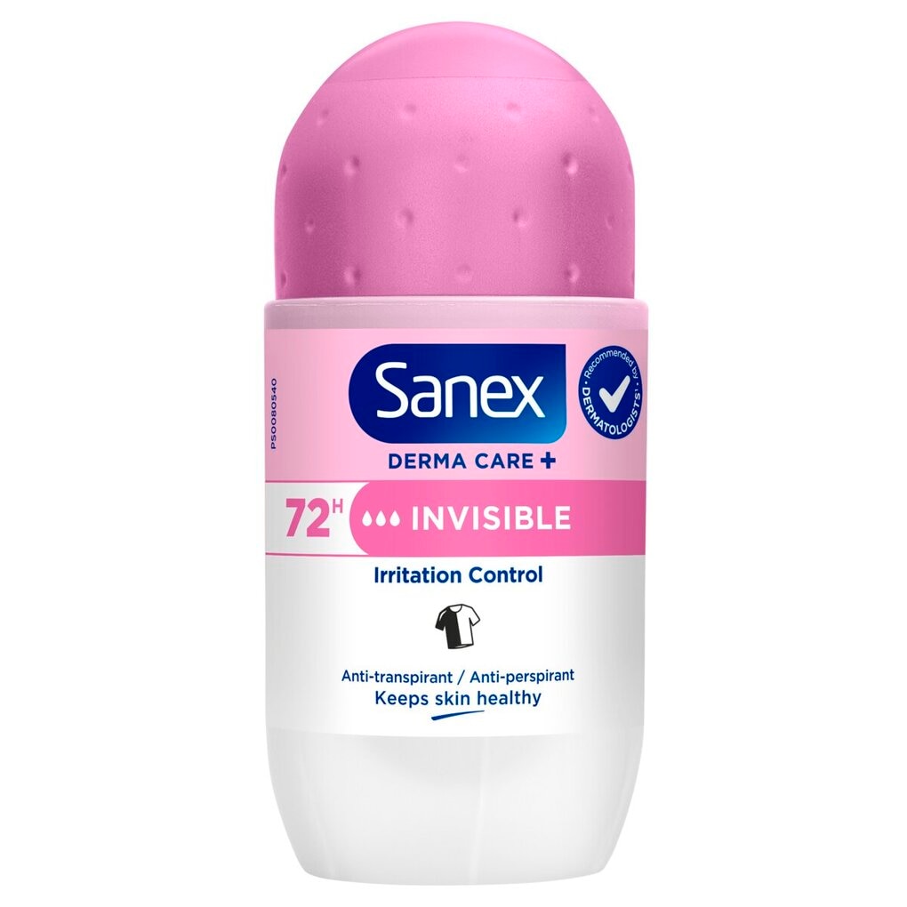 Sanex Derma Care+ Invisible 72h Antitranspirant Deodorant Roller