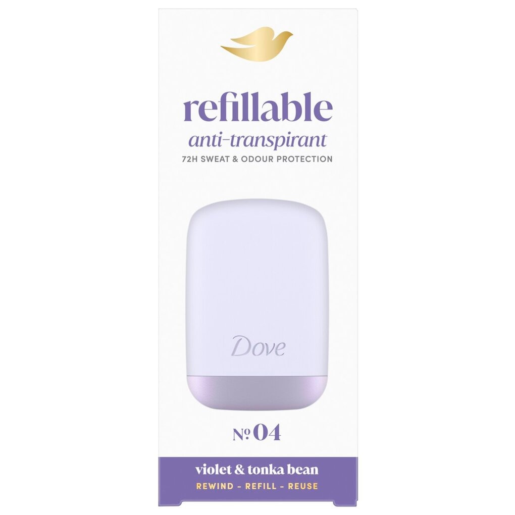 Dove No.04 Violet & Tonkabean Refillable Antitranspirant Starterkit 