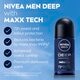 NIVEA Men Deep Black Carbon Dark Wood Antitranspirant Roller
