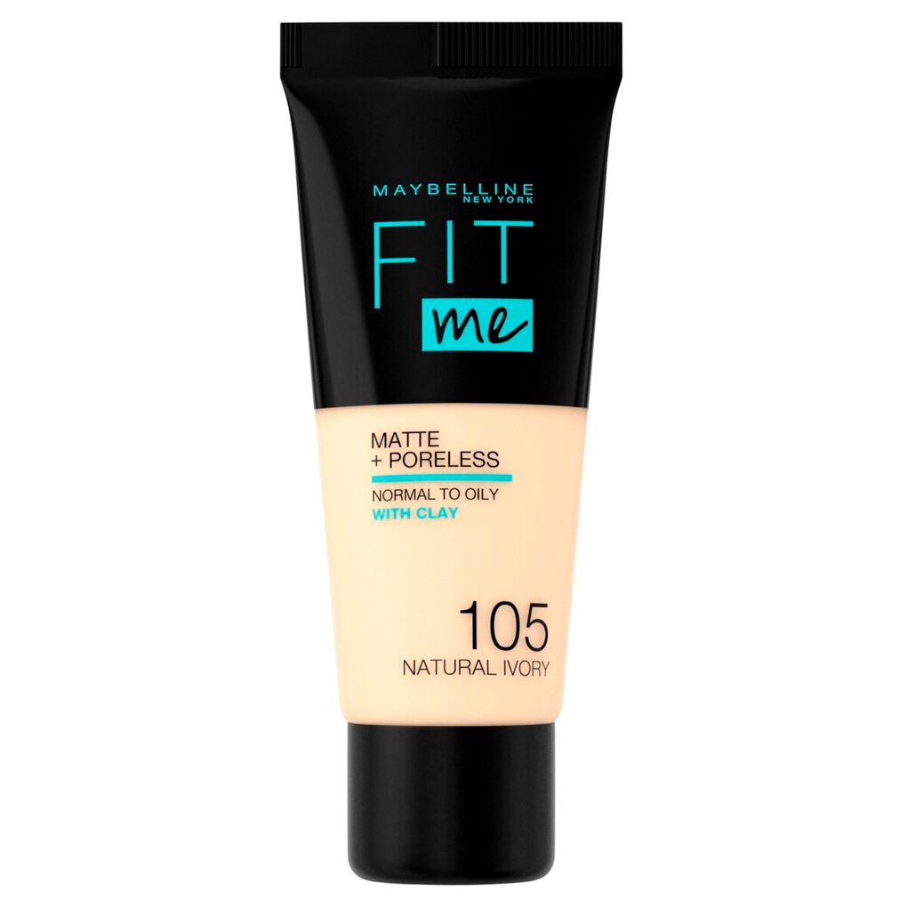 Maybelline New York Fit Me Matte & Poreless 105 Natural Ivory Foundation Maybelline New York Fit Me Matte & Poreless 105 Natural Ivory Foundation