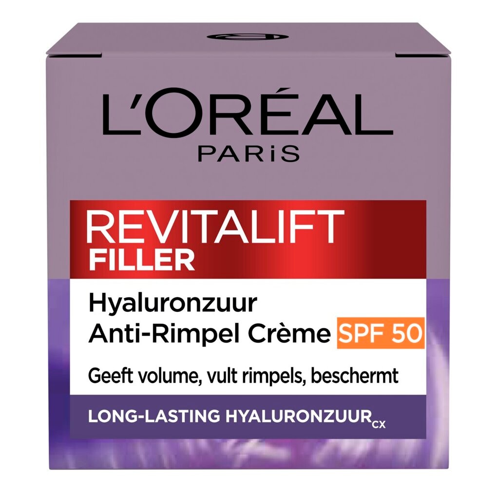 L'Oréal Paris Revitalift Filler SPF50 Anti-Aging Dagcrème L'Oréal Paris Revitalift Filler SPF50 Anti-Aging Dagcrème