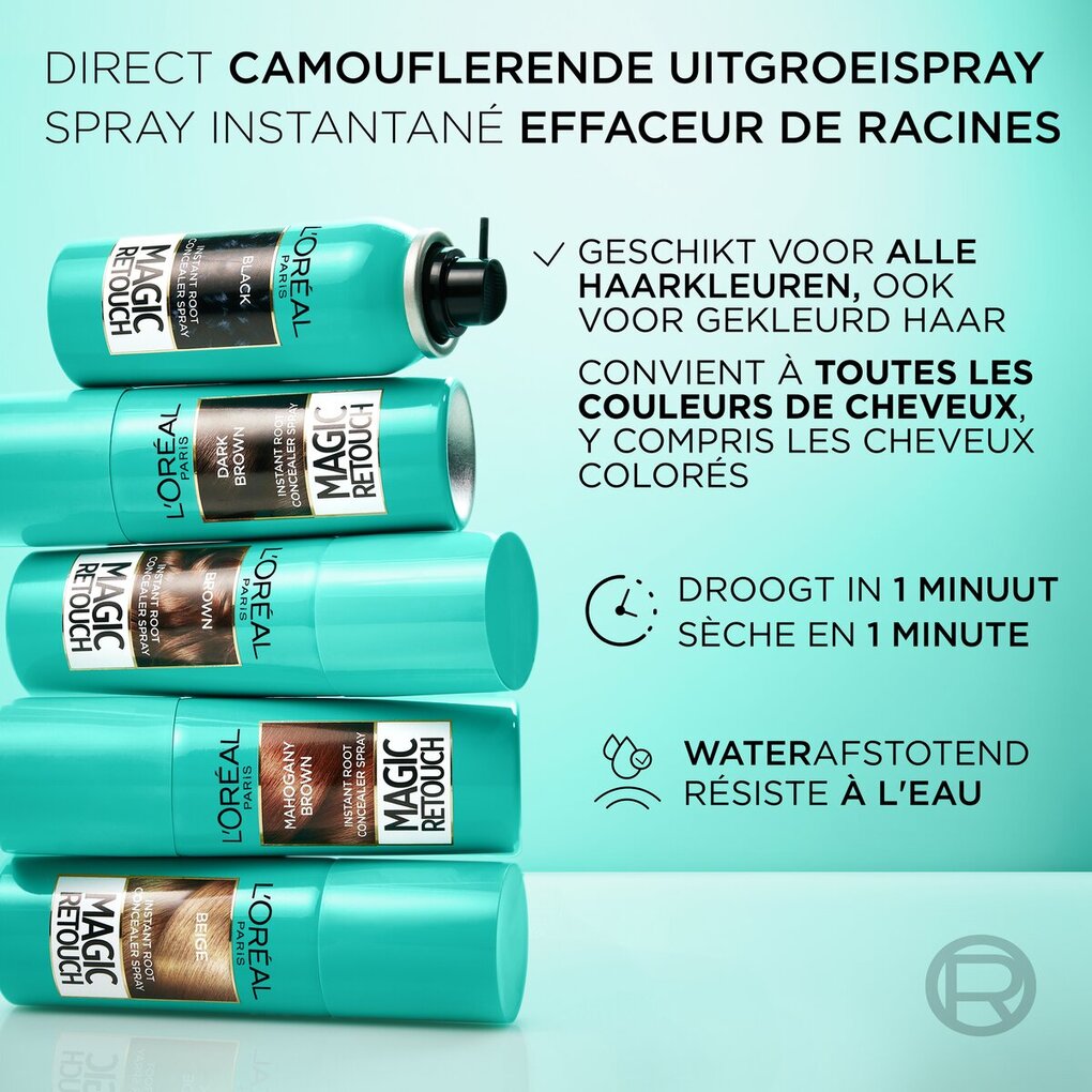 L'Oréal Paris Magic Retouch Donkerblond Camouflerende Uitgroeispray
