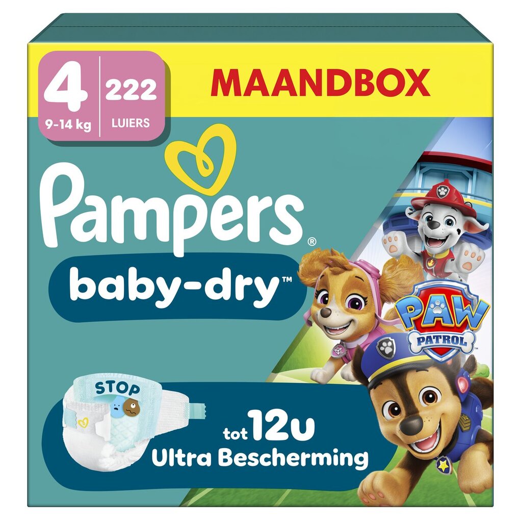 Pampers Baby-Dry Paw Patrol Maat 4 Luiers Pampers Baby-Dry Paw Patrol Maat 4 Luiers