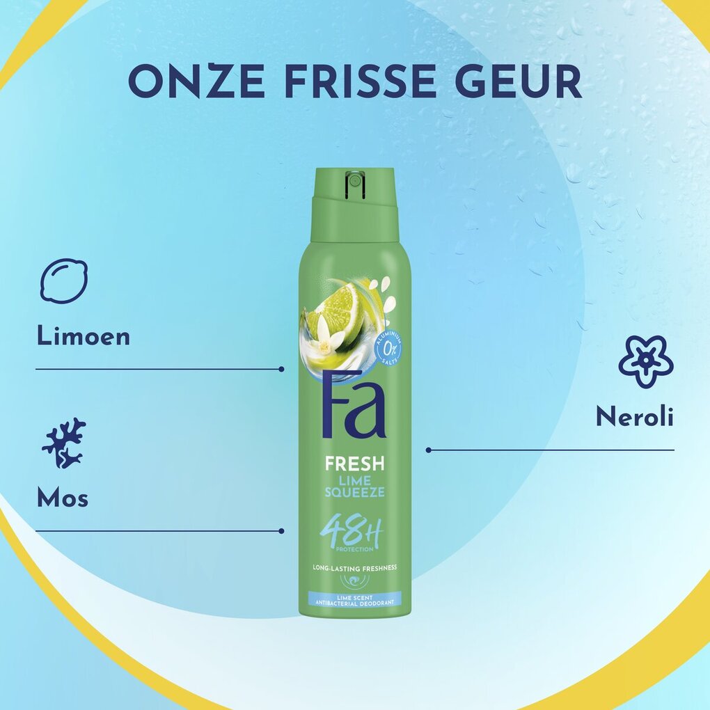 Fa Lime Squeeze Deodorant Spray