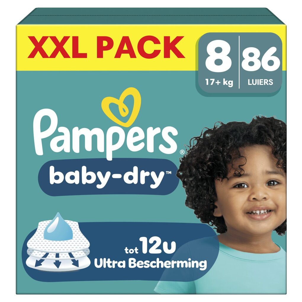 Pampers Baby-Dry Maat 8 Luiers