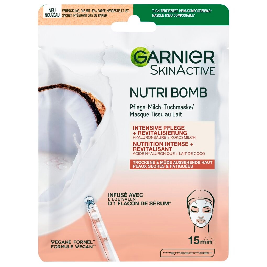 Garnier SkinActive Nutri Bomb Kokos Tissuemasker