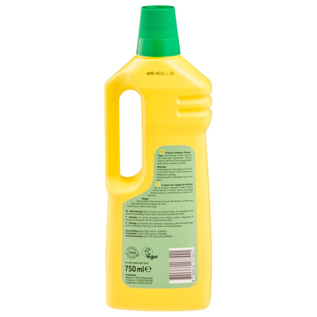 Kruidvat Mild & Clean Vloeibare Groene Zeep