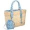 From PB With Love Rieten Strandtas met Paisleyprint