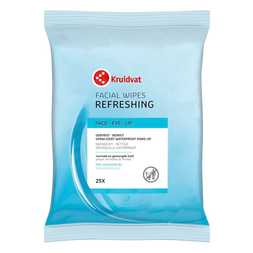 Kruidvat Refreshing Gezichtsreinigingsdoekjes
