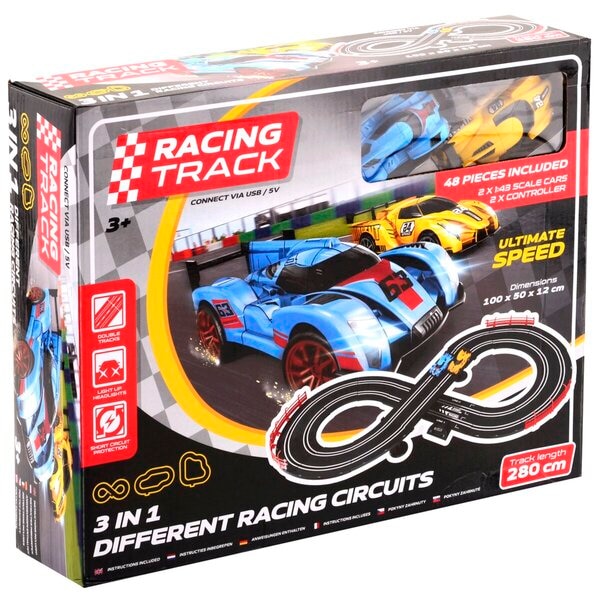 Racing Track 3-in-1 Different Racing Circuits Racebaan