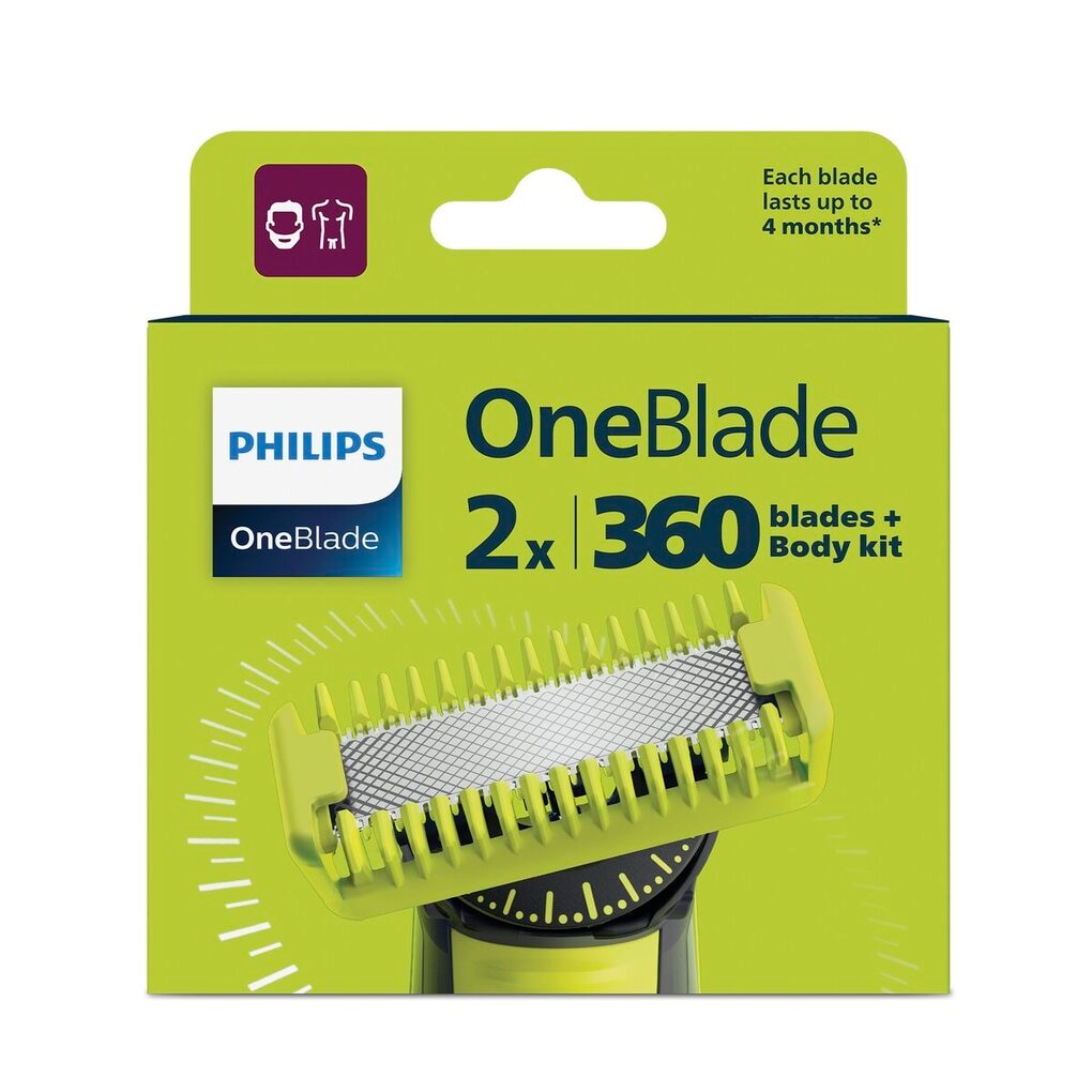 Philips OneBlade 360 QP624/50 Bodykit Navulmesjes
