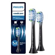 Afbeelding van Philips Sonicare Premium Plaque Defence C3 Opzetborstels - Zwart 2 stuks