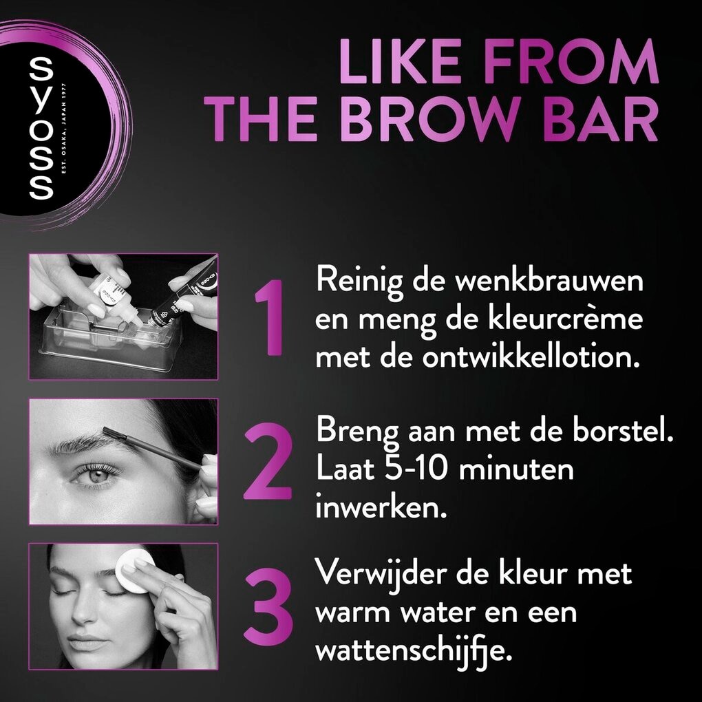 Syoss Brow Tint Donkerblond Permanente Wenkbrauwverf