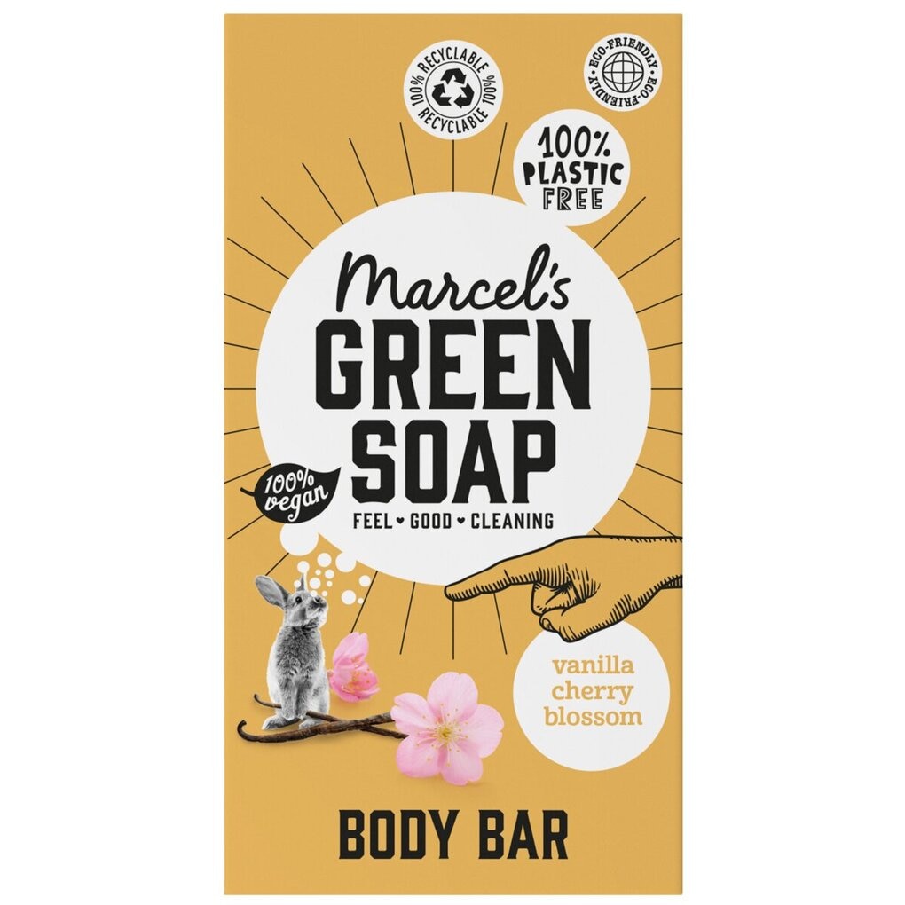 Marcel's Green Soap Vanilla & Cherry Blossom Shower Bar