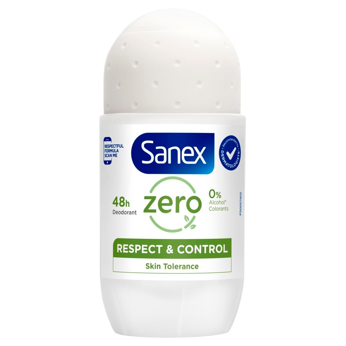 Afbeelding van Sanex Deodorant Roller Zero% Normal Skin - 50ml