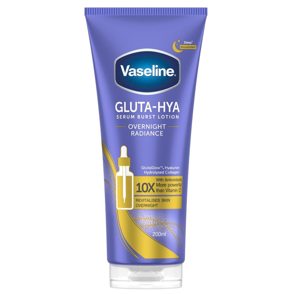 Vaseline Gluta-Hya Overnight Radiance Serum Burst Lotion