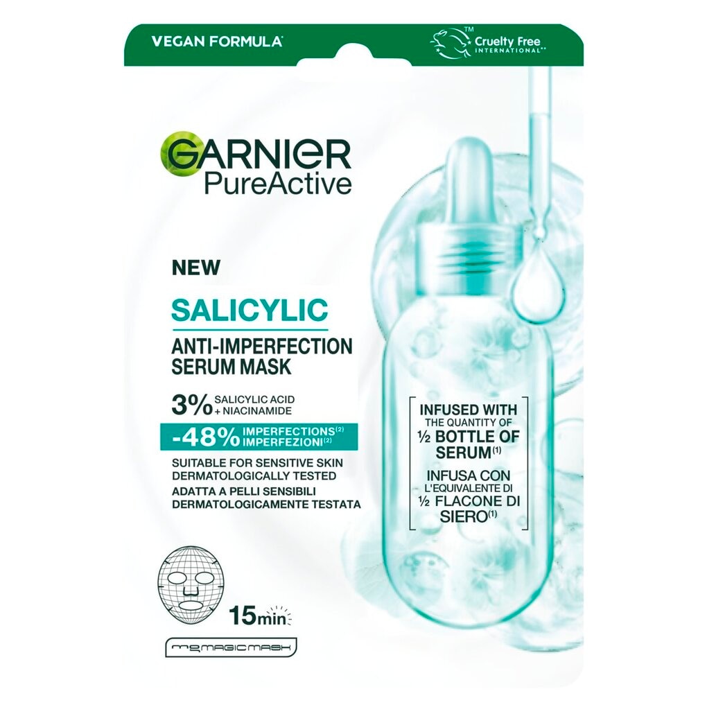 Garnier PureActive Salicylic Anti-Imperfections Serum Mask Garnier PureActive Salicylic Anti-Imperfections Serum Mask