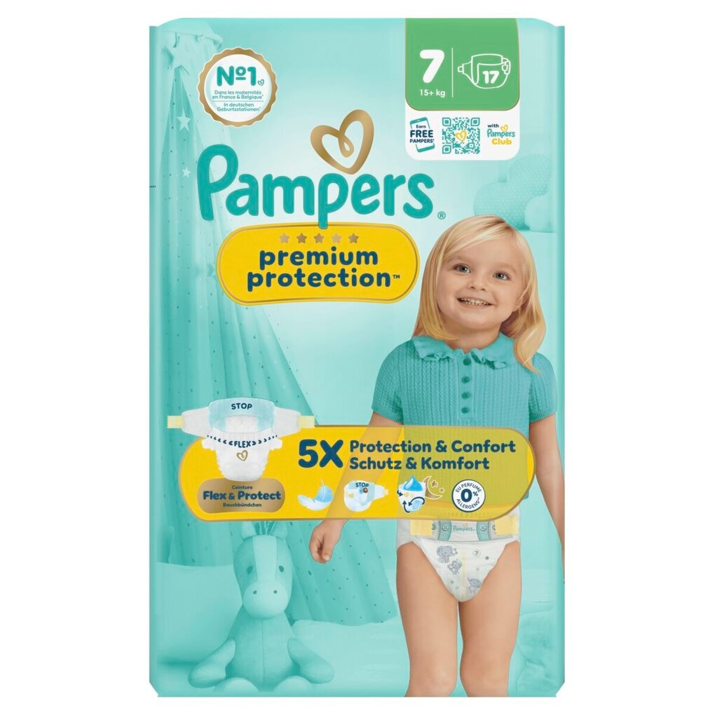 Pampers Premium Protection Maat 7 Luiers