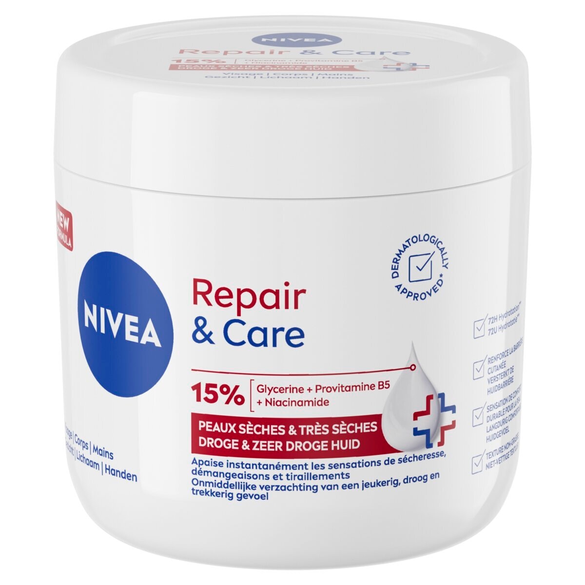 Afbeelding van NIVEA Repair & Care intensive Bodycrème - 400ml