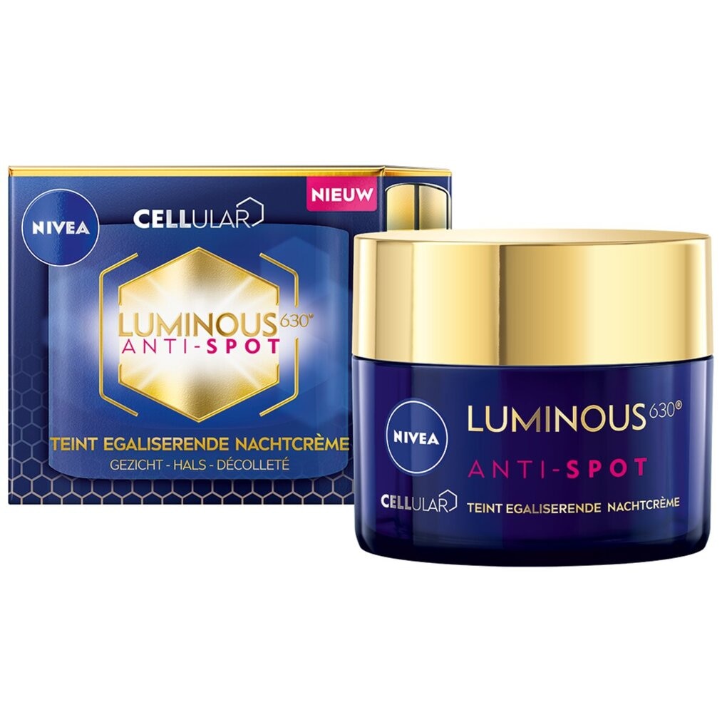NIVEA Cellular Luminous630 Anti-Spot Teint Egaliserende Nachtcrème NIVEA Cellular Luminous630 Anti-Spot Teint Egaliserende Nachtcrème