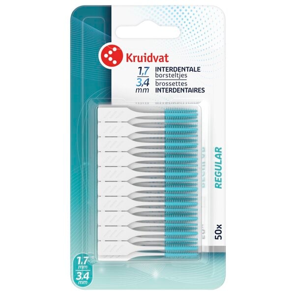 Kruidvat 1,7-3,4mm Regular Interdentale Borsteltjes