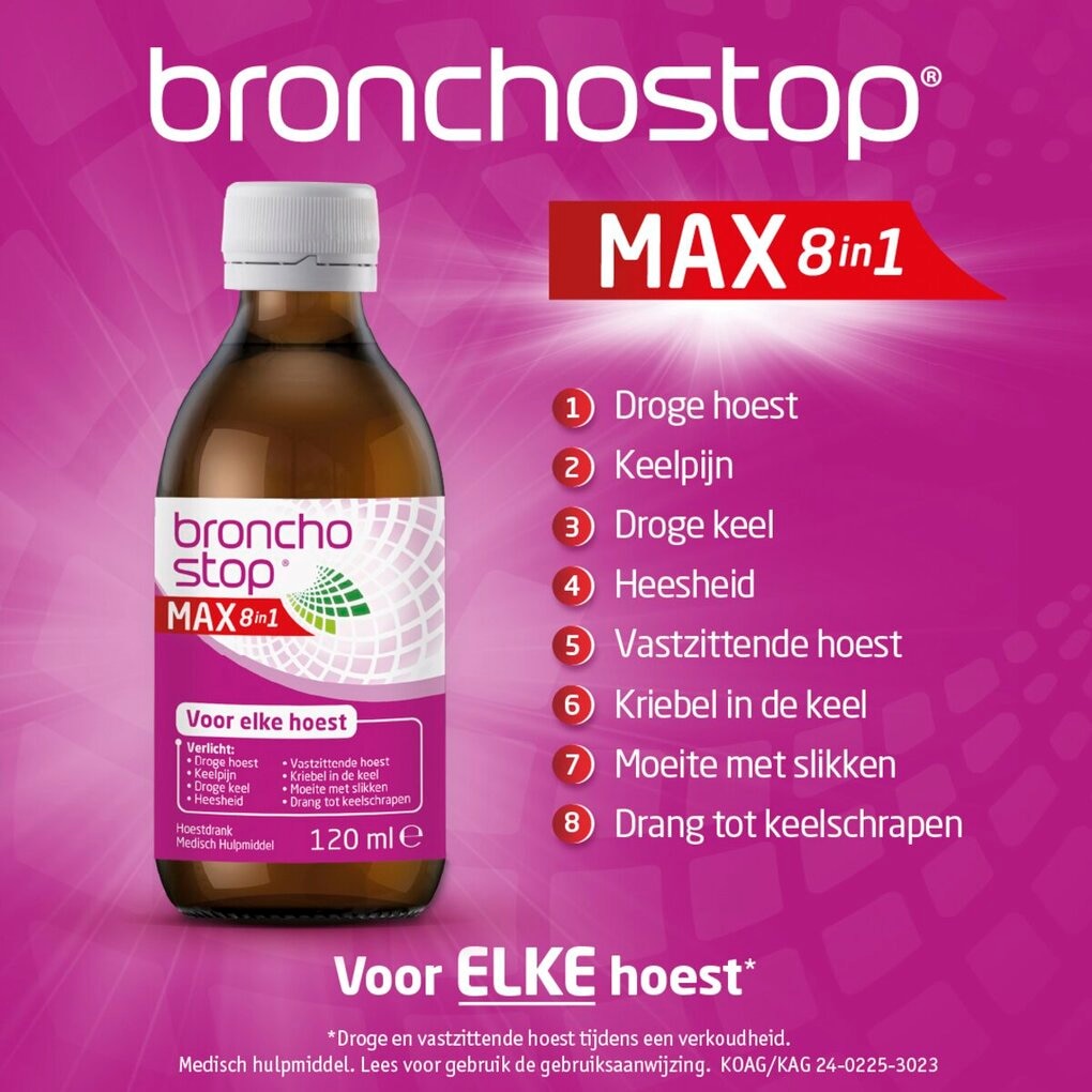 Bronchostop Max 8-in-1 Hoestdrank