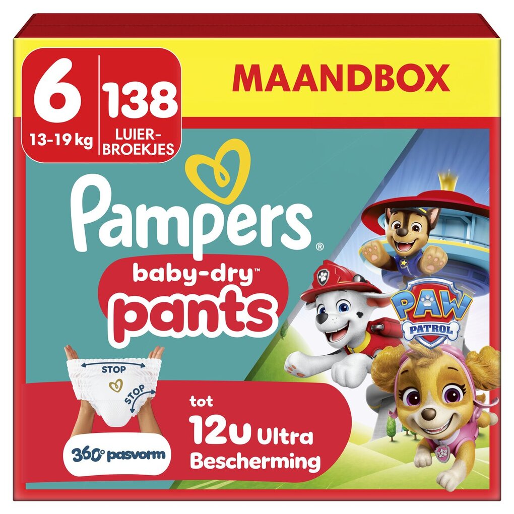 Pampers Baby-Dry Paw Patrol Pants Maat 6 Luierbroekjes Pampers Baby-Dry Paw Patrol Pants Maat 6 Luierbroekjes