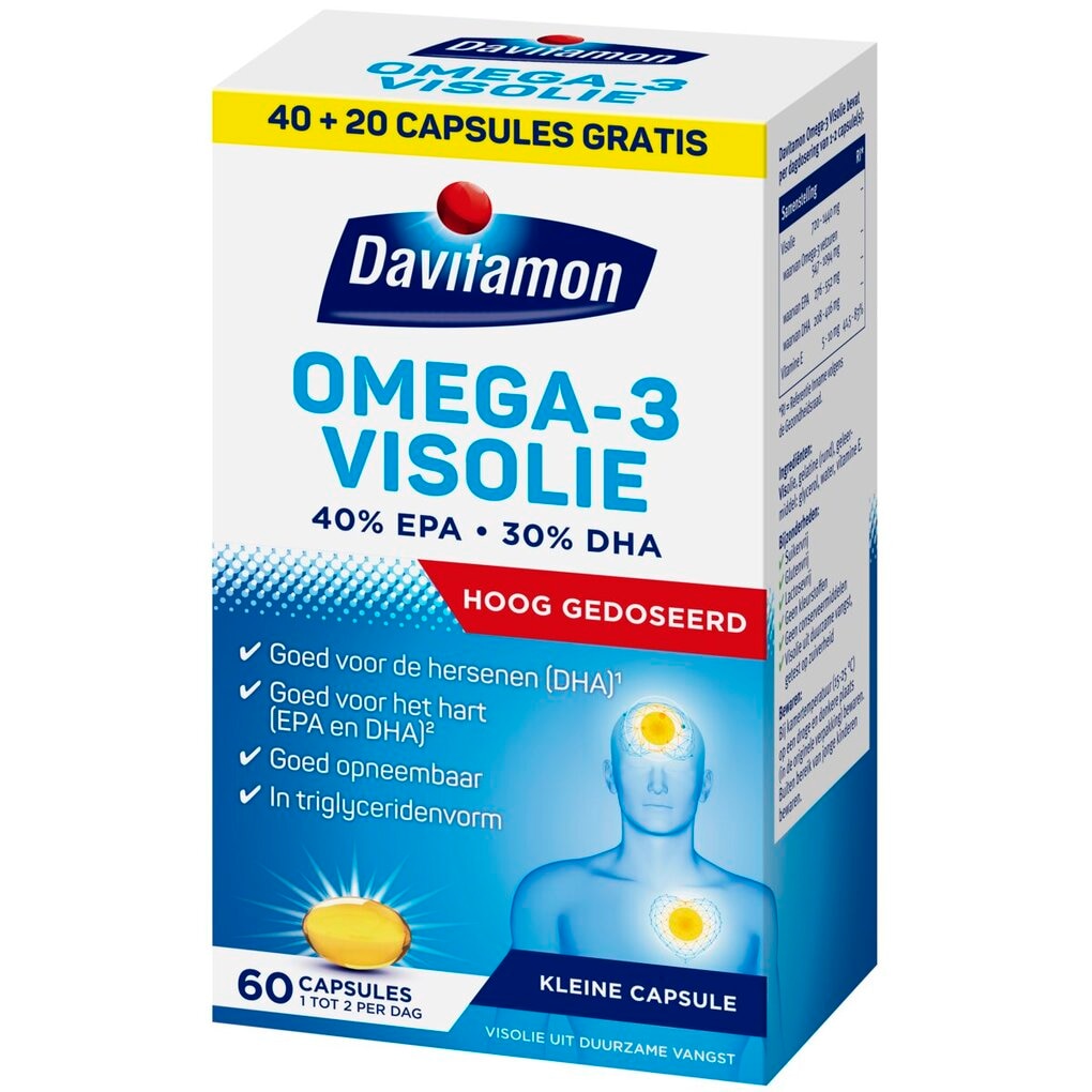 Davitamon Omega-3 Visolie 60 Capsules