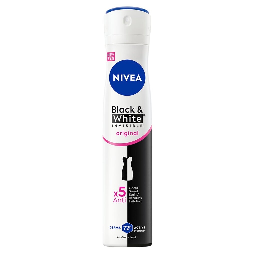 NIVEA Black & White Invisible Original Antitranspirant Spray NIVEA Black & White Invisible Original Antitranspirant Spray