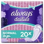 Afbeelding van Always Dailies Singles To Go Inlegkruisjes - 20 stuks