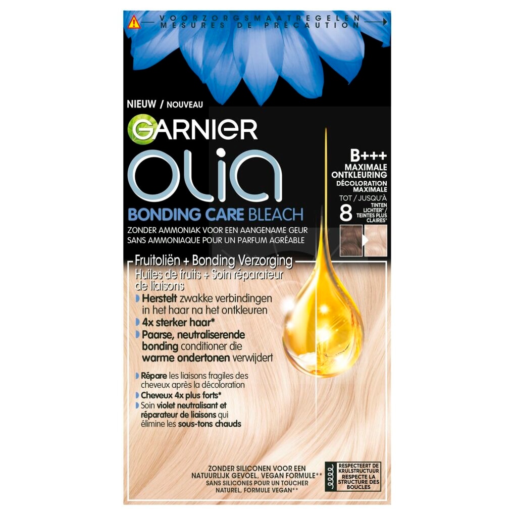 Garnier Olia Bonding Care Bleach B+++ Maximale Ontkleuring Garnier Olia Bonding Care Bleach B+++ Maximale Ontkleuring
