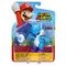 Super Mario Light Blue Yoshi Figuur
