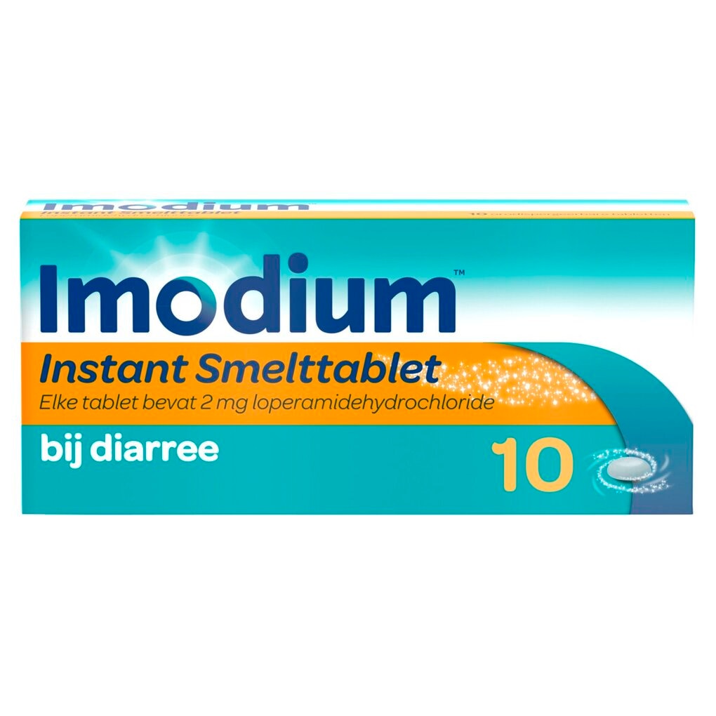 Imodium Loperamide HCl 2mg Smelttabletten bij Diarree