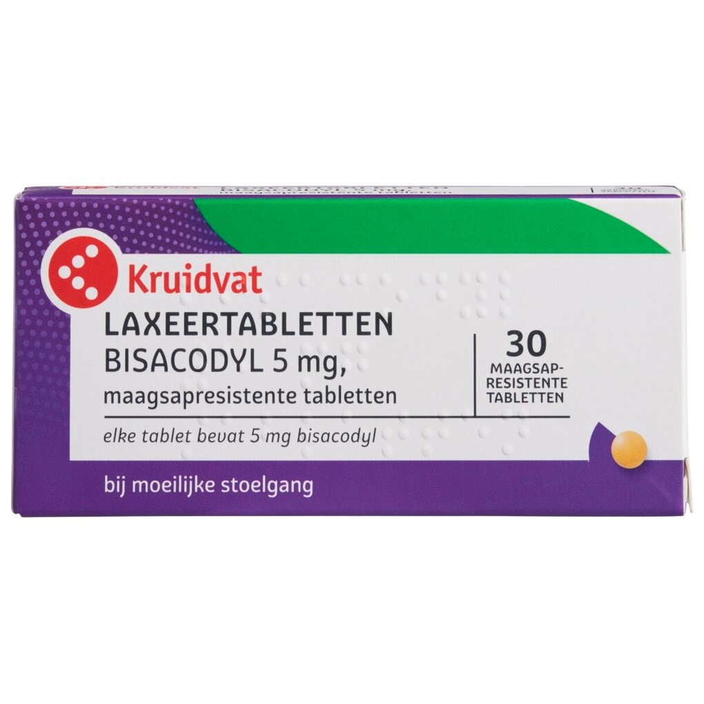 Kruidvat Bisacodyl 5mg Maagsapresistente Laxeertabletten