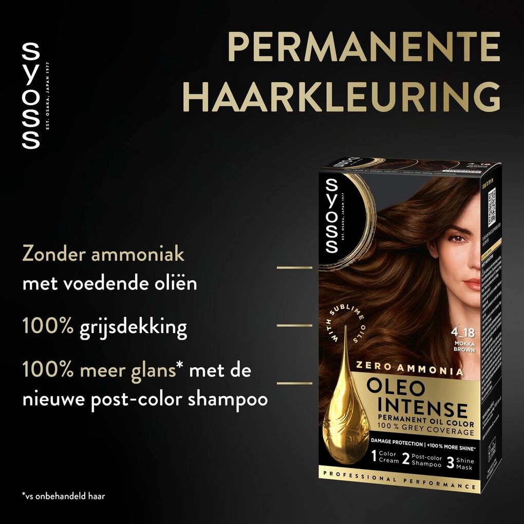 Syoss Oleo Intense 4-18 Mokkabruin Haarkleuring