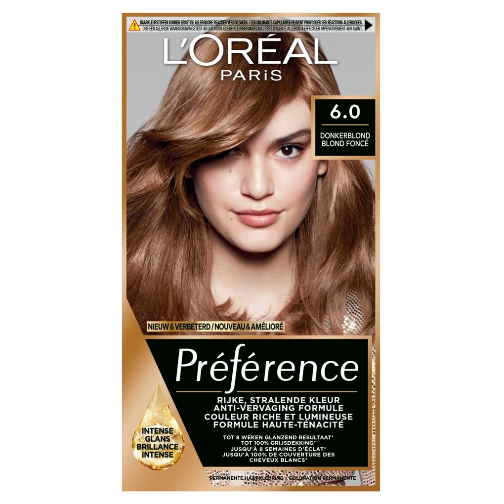 L'Oréal Paris Préférence 6 Donkerblond Permanente Haarkleuring