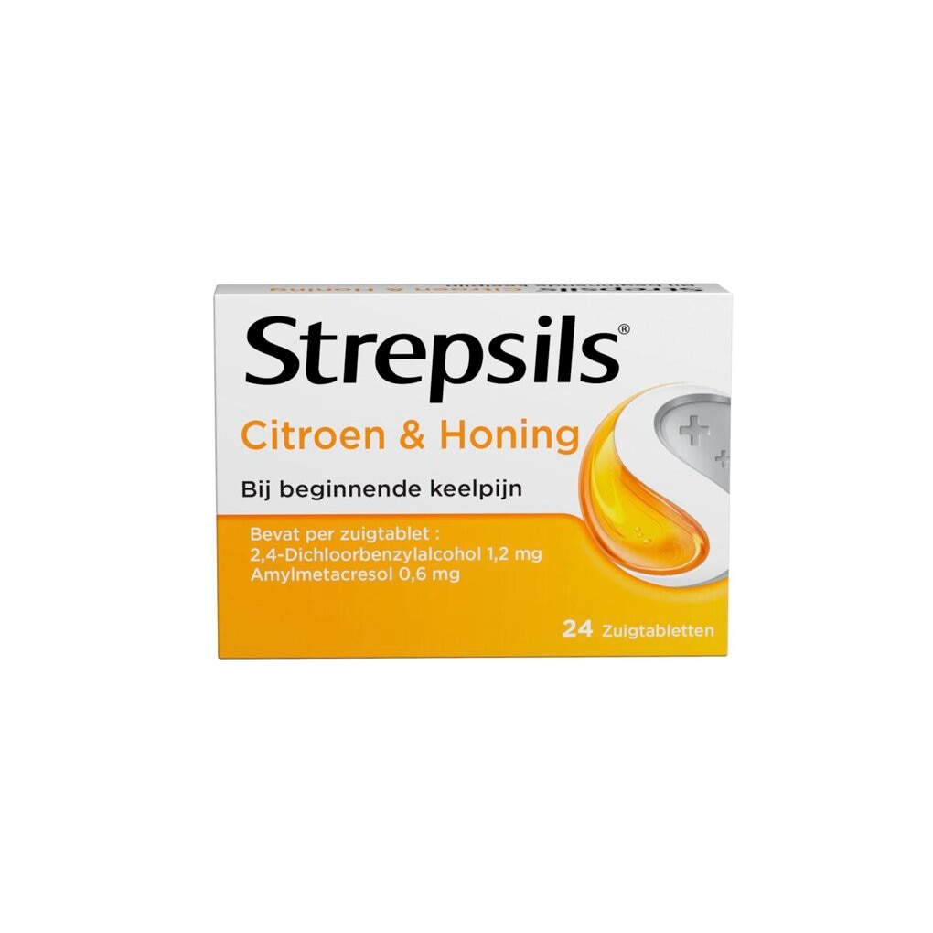 Strepsils Citroen + Honing Zuigtabletten Strepsils Citroen + Honing Zuigtabletten
